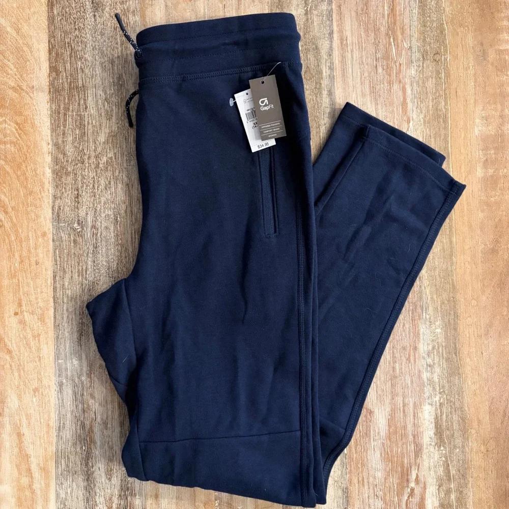 Gap Kids GapFit Tech Pants Tapestry Navy Blue XXL 14-16 Joggers UNISEX NWT